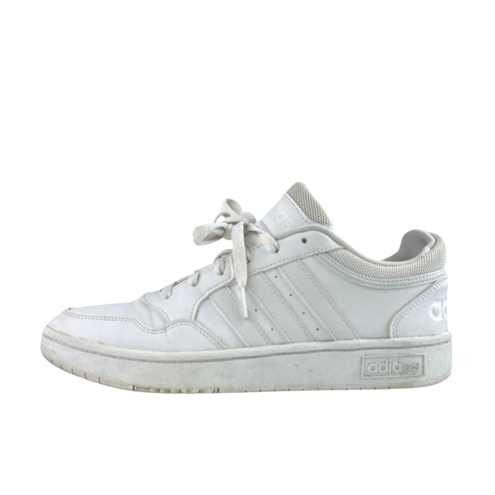Adidas Hoops 3.0 Women's White Classic Vintage Low Athletic Sneakers Shoes 8.5
